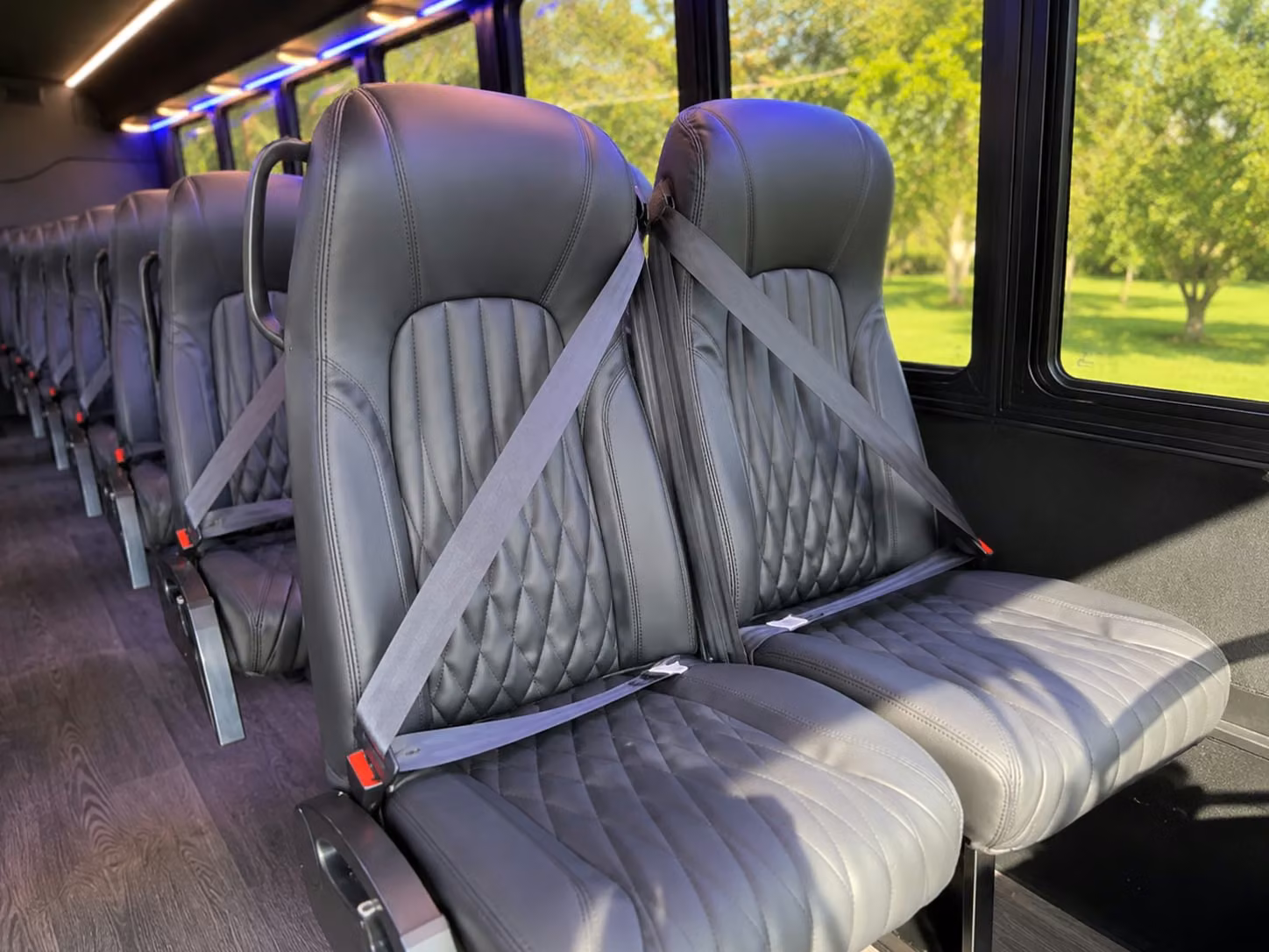 15 passenger minibus inside