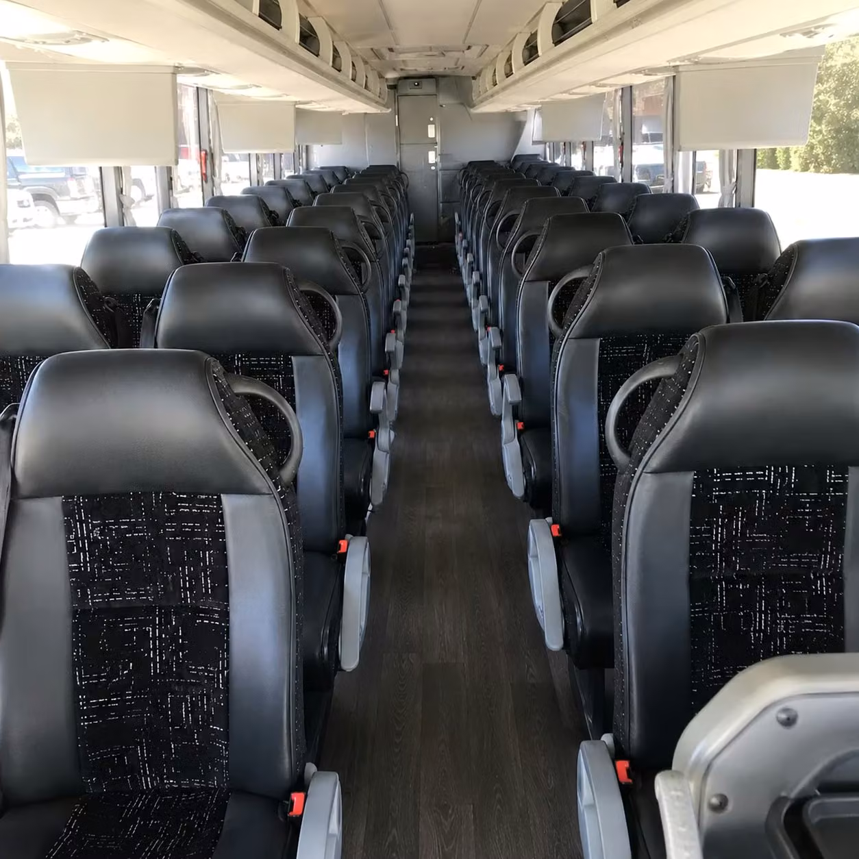 56 passenger charter bus interior