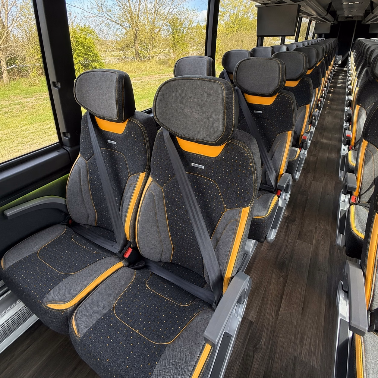 berkeley charter bus interior