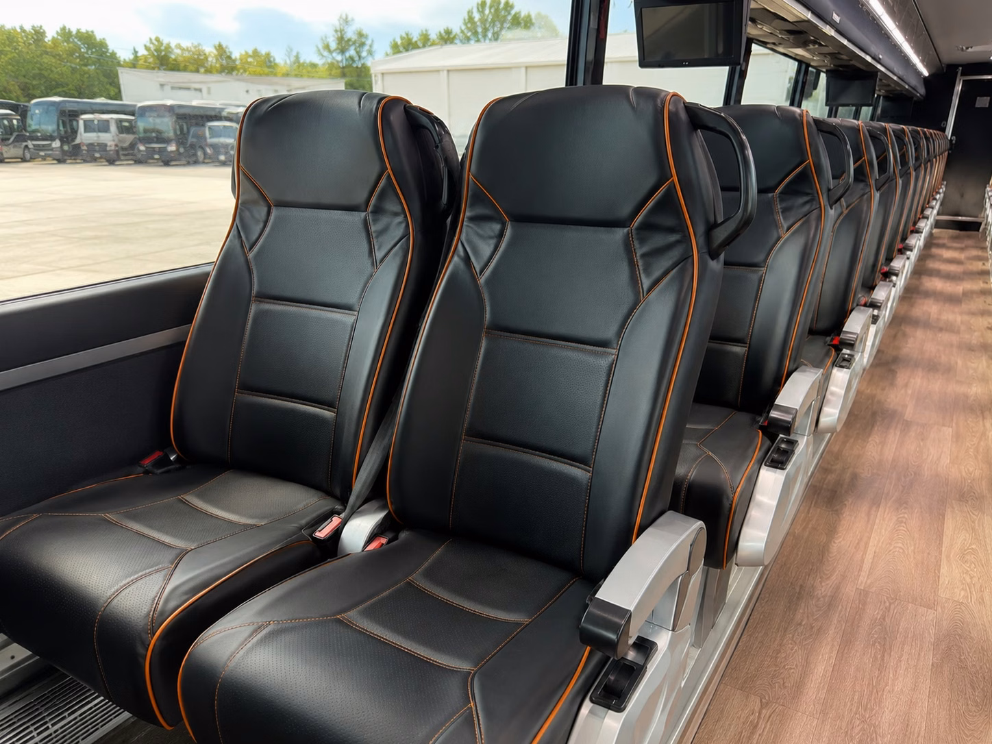 berkeley charter bus rental interior